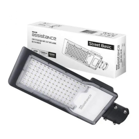 Вуличний світильник Maxus Street Basic 100W 5000K IP65 GR